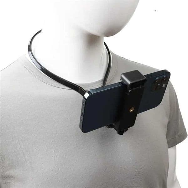 Hands Free Wearable Neck Phone Stand Universal Hanging Tripod for iPhone 15 Pro Max Go Pro Selfie Stick Monopod X250719