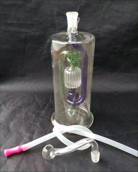 Multi-circulation water cigarette kettle Bongs Oil Burner Pipes Water Pipes Glass Pipe Oil Rigs Smoking Free Shippin