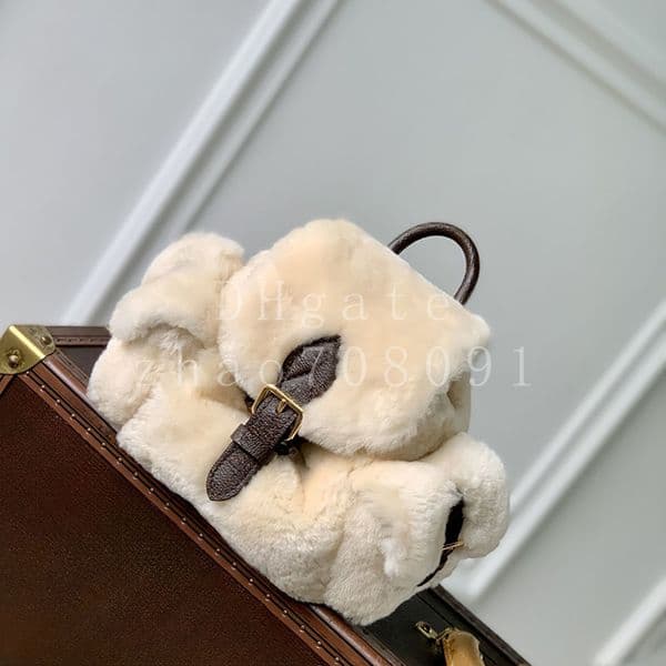 Shearling Designer Backpack 25CM Diamond quality Schoolbag Luxury Shoulder Bag With box LT02A1