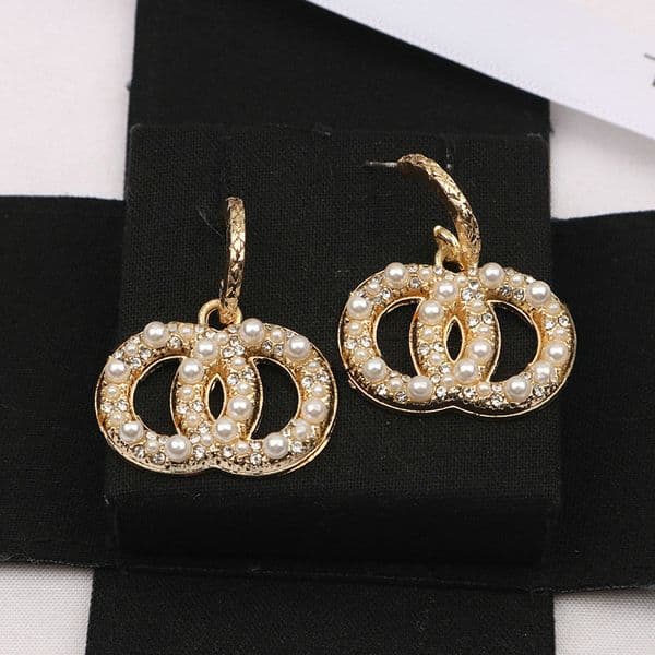 Fashion Dangle Drop Pearl Earring Designer Earrings For Women Letters Stud Party Wedding Lovers Gifts Jewelry Accessories