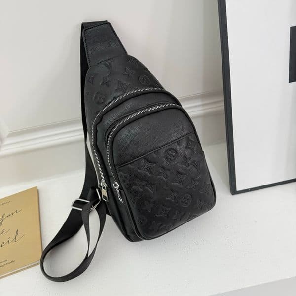 designer luxury sling pack leather crossbody man shoulder cross body bugbag belt purse wallet men chest bag backpack