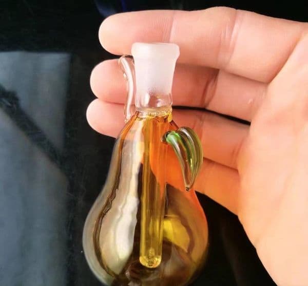Mini Yali pears pot ,Wholesale Bongs Oil Burner Pipes Water Pipes Glass Pipe Oil Rigs Smoking Free Shipping