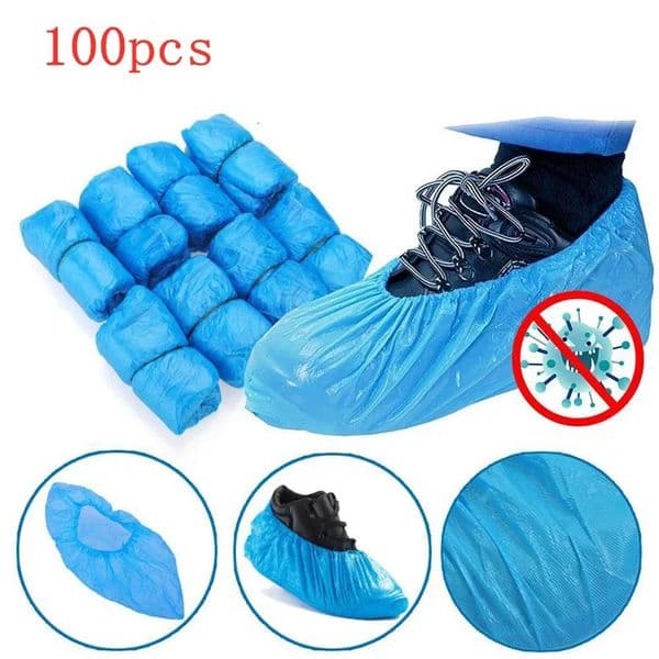 100Pcs Shoe Covers - Disposable Hygienic Boot Cover for Household Construction Workplace Indoor Carpet Floor Protection 250714