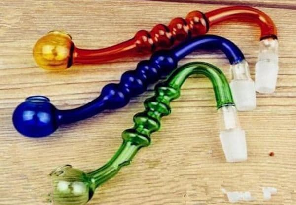 Tobacco kettle accessories full-color 4-pearl cooker Bongs Oil Burner Pipes Water Pipes Glass Pipe Oil Rigs Smoking Free Shippin