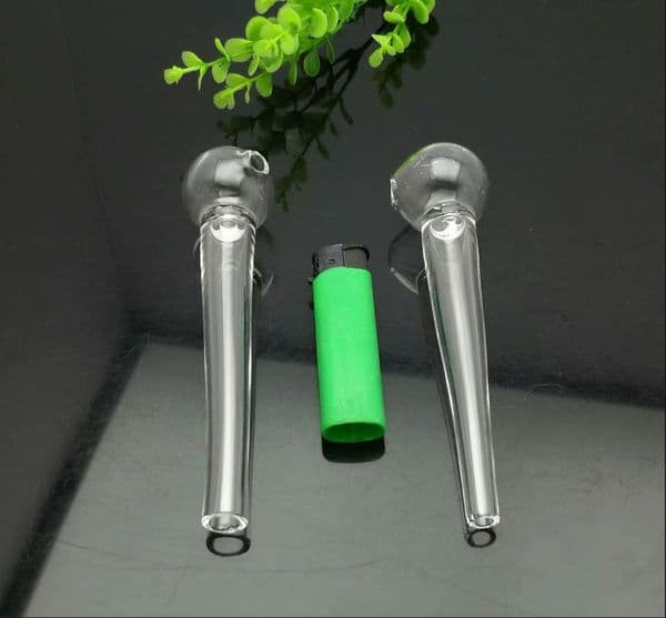 Smoking Pipes Classic pointed blister straight pipe Glass Bongs Glass Smoking Pipe