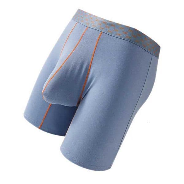 Mens Underwear Cotton Boxers Shorts for Men Breathable U Convex Pouch Middle Long Leg Underpants XJ250721