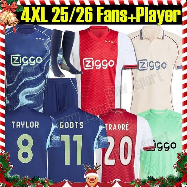 4XL 2025/26 GODTS BROBBEY Soccer Jerseys 125TH TRAORE HENDERSON TAYLOR BERGHUIS BERGWIJN AKPOM BASSEY MARLEY CRUYFF men kids uniforms football shirts