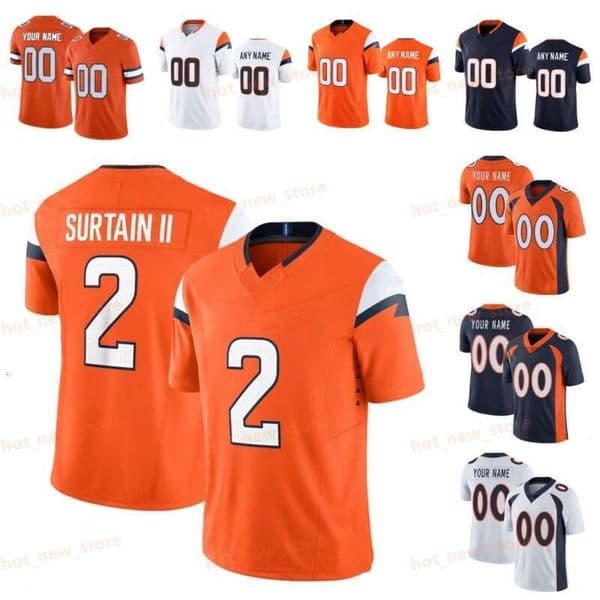 10 Bo Nix 2 Patrick Surtain II Alex Singleton Lucas Krull Bonitto Zach Allen Quinn Meinerz Jonathon Cooper Garett Bolles Jahdae Barron Football Jersey