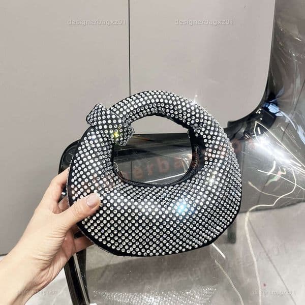 Jw Pei Bag Jwpei Jw Designer Bag Tote Bag Shoulder Bag Beach Bag Sac Knot Rhinestone Women Full Bag Handbag Handbag Luxury Bag Tabby Crossbody Bag