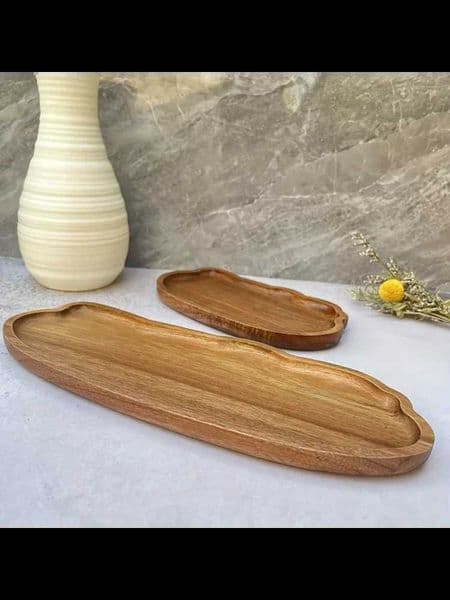 Japanese Style Wooden Tea Coffee Tray Fruit Dessert Candy Plate Wood Decorative Bread Snack Cake Food Dish Trays Tableware X250721