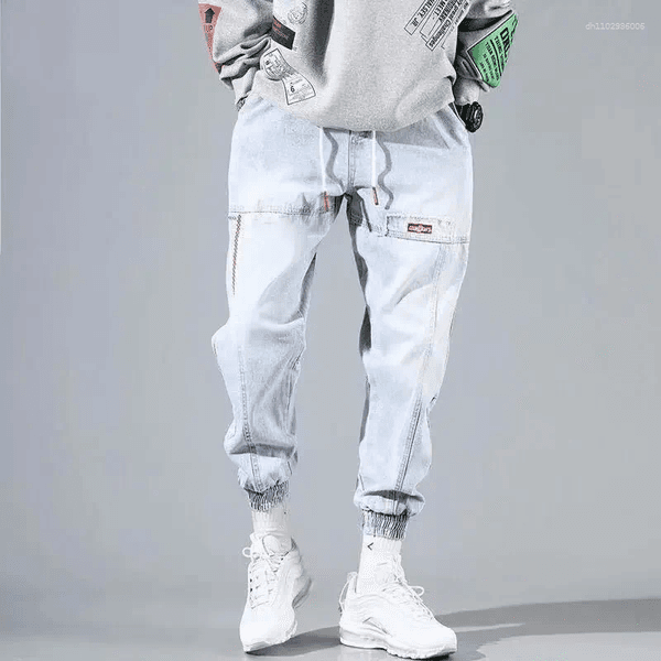 Men's Jeans 2025 Men Streetwear Hip Hop Cargo Pants Mens Elastic Harem Joggers Autumn Spring Trousers Clothing S-4XL