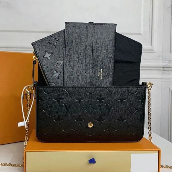 Luxury Genuine Designers Bags 3pcs/set accessories women Crossbody Leather Purse Messenger Handbags Flowers shoulder Evening bag lady with box M61276
