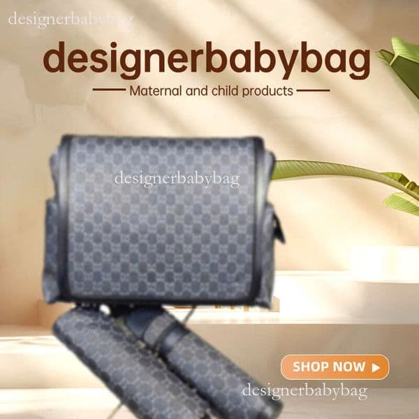 Designer Mommy Bag High Quality Fashion Large Capacity Baby Diaper Bag Printed Brown Plaid Diaper Bag 3-piece Set I4 Nursing Handbag Mummy Maternity
