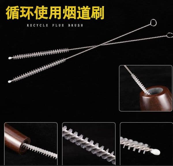 Cleaning accessories metal strip cleaning strip pipe smoking brush spare parts cigarette holder cleaning cotton stick