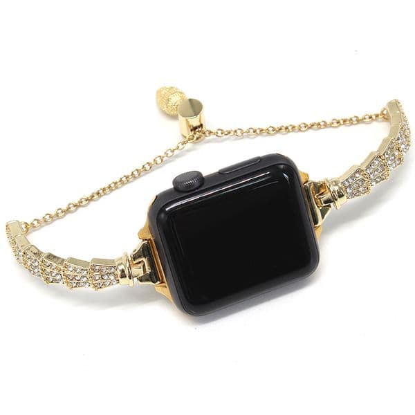 Diamond Bling Straps For Apple Watch Band 49mm 46mm 40mm 45mm 44mm 41mm 42mm 38mm Metal Belt For IWatch Series 10 9 8 7 SE 6 5 4 3 ultra 2 SE Women Fashion Bracelet Smart Strap