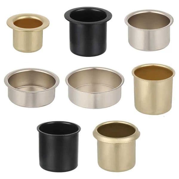1Pcs Round Empty Tins Small Metal Candle Cups Plating Tight Wax Holder Trays Mold DIY Candle Making Container for Candlestick W250721