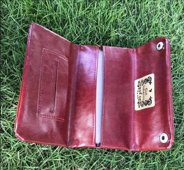 pipe Black brown cigarette bag buckle type internal moisturizing cigarette bag tobacco bags multifunctional set2024