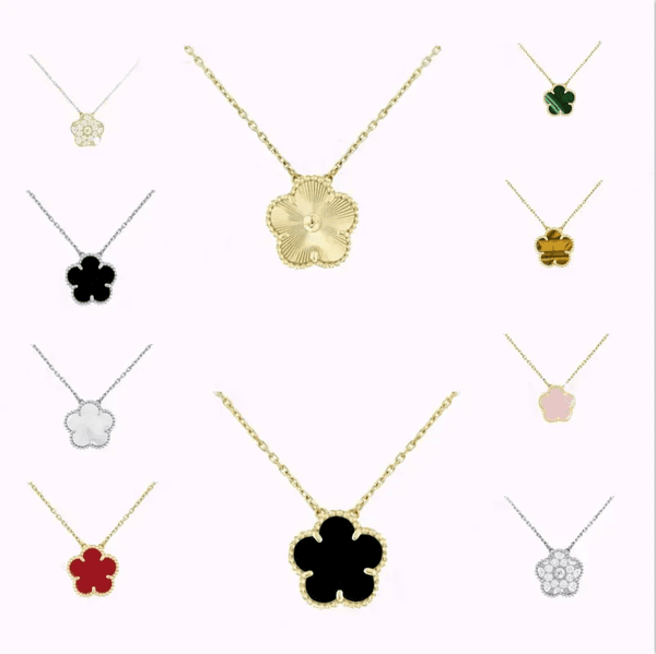 Gold Pendant Necklaces Classic Fashion Neckalce Woman Couple Chains Brass Necklace Seiko Jewelry Supply