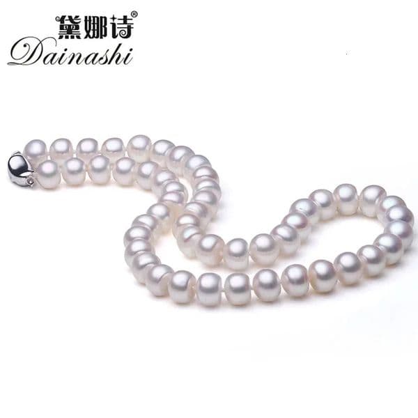 Dainashi Top Quality AAAA High Luster 6-11mm Natural Freshwater Pearl Necklace For Women Wedding Gift 45cm 925 Silver Clasp 250716