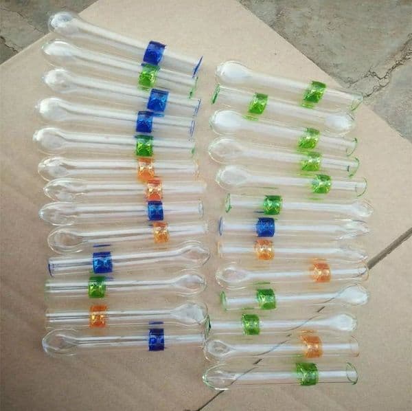 Smoking Pipes bongs Manufacture Hand-blown hookah Transparent and colorful glass suction nozzle