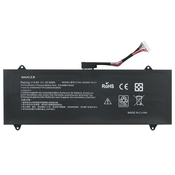 UT40-4S2400-S1C1 Laptop Battery Replacement For Haier X3 VIT P3400 Series X3-I33217G40532RDUS 14.8V 35.52Wh 2400mAh