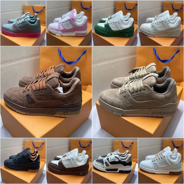 Designer sneakers womens trainers women mens shoes top mirror quality calfskin platform shoes vintage basketball sneaker casual shoes couples luxury shoes 35-45