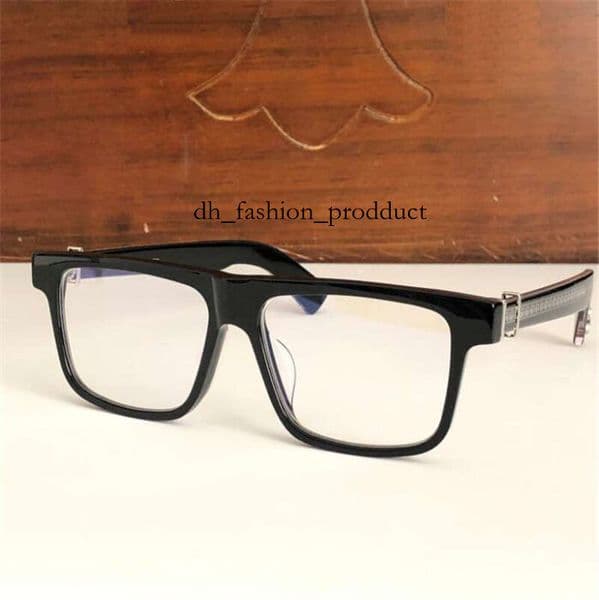 New vintage Chrome eyeglass square frame design CHR glasses prescription steampunk style men transparent lens clear protection eyewear f6a