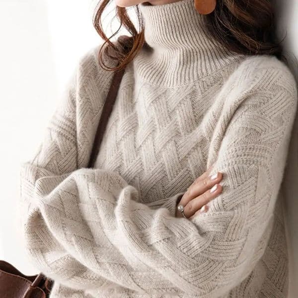 2024 Women Loose Sweater Winter Casual Chic Cashmere Oversize Thick Sweater Pullovers Pullover Female Long Sleeve S-3XL 250723