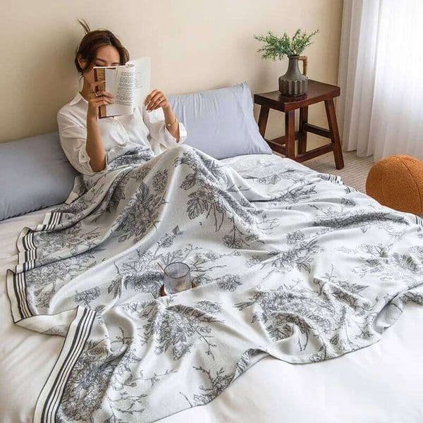 Bamboo Fiber Blanket, Gauze Towel, Adult Thin Summer Cool Quilt