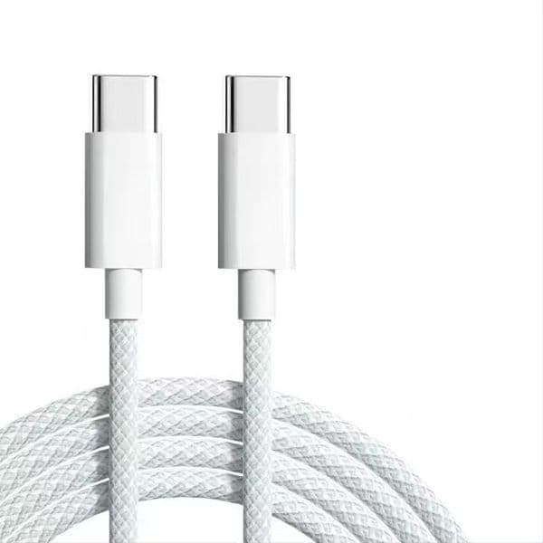 Durable type c usb charging Nylon braided data cable for Iphone 15/16