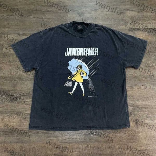 Yao Fashion Rock Roll Punk Band Casual Vintage Tee Tops Oversize Men Clothing Graphics Print Streetwear Cotton Men T Shirt H250722
