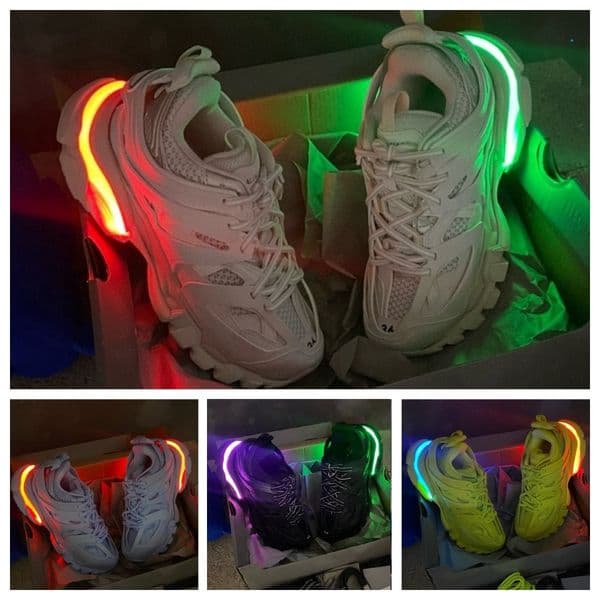 Parisiga Designer shoes Shoe track LED Track Runners 3.0 Triple S Mens Casual Vintage Platform Sneakers Black White Ancien Daddy Women Tennis Shoes Trainers gwed