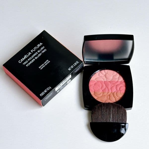 Top Quality 3 Colors Brand Designer Face Cheek Blush Powder Makeup Powder Blush Trio Litited Edition With Round Makeup Brush Palette