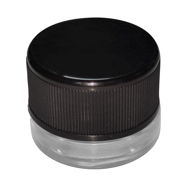 USA Warehouse 5ml 7ml 9ml Childproof Empty Wholesale Custom Logo 5g 7g Black White Concentrate Wax Glass Jars