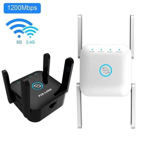 5G /2.4G WiFi Repeater Router Amplifier Long Range Extender 1200M/300Mbps Wireless Booster for Home Wi-Fi Signal AP WPS Easy SetupXJ250723