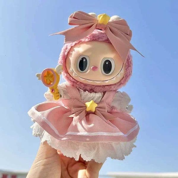 2025 17cm Cute Baby Doll Clothes Accessories For Korea Kpop Labubu Idol Dolls Skirt Doll Clothes Clothing Accessories Labubu Clothes X2507231