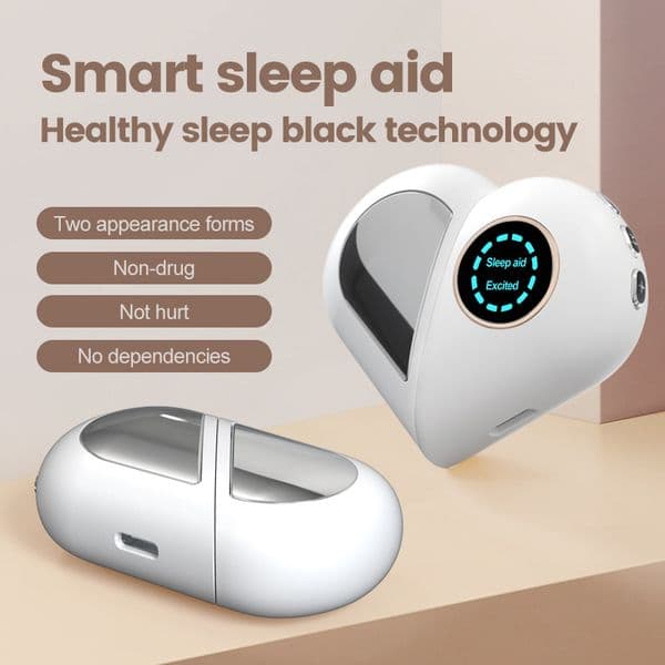 Micro-current sleep instrument new smart sleep treasure hand-held refreshing instrument portable heart-shaped insomnia aid instrument