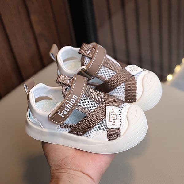 Kids Summer Fashion Breathable Sports Sandals Kid's All-match Casual Mesh Shoes Walkfashion Toddler Soft Soled Beach Sandals Infant Baby Shoes Sandal Size 16 - 26 W0816