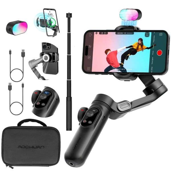 AOCHUAN Smart Xpro Combo1 3 Axis Handheld Gimbal For Iphone And Android Smartphone Stabilizer Combo
