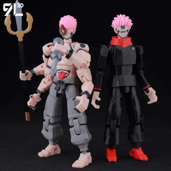 9L3D Titan13 Sukuna Cursed King Figure LUCKY13 Anime Action Model T13 Multi-Jointed Poseable Dummy13 Collectors Edition Toys W250723