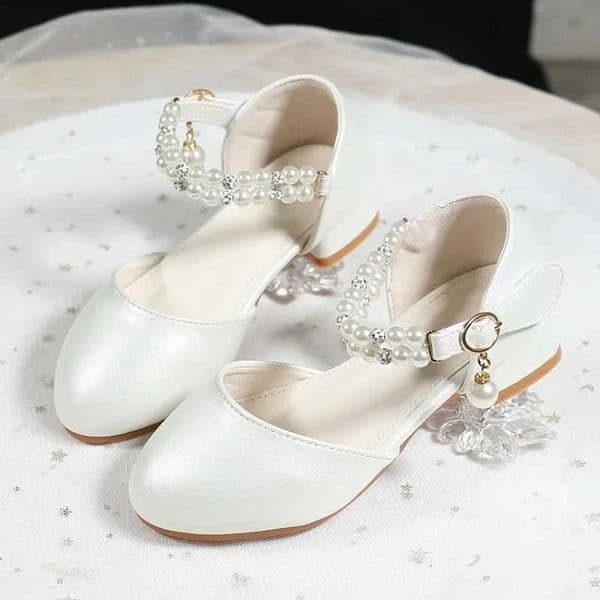 New Girls Shoes Fashion Childrens Pearls Princess Sandals Bling Summer Sandals Toddler par Breathable Kids Shoes XJ250724