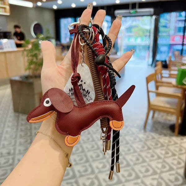 ute Dachshund Bag Pendant Tennis Ball Ins Suitable For Mobile Phone Bag Pendant Accessory Keychain Couple Pendant 250717BJ