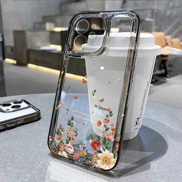 Flower Phone Case For iPhone 13 16 Pro 11 15 12 14 Pro Max XR X XS 7 8 Plus SE Shockproof Cover Silicone Soft Fundas Z250723