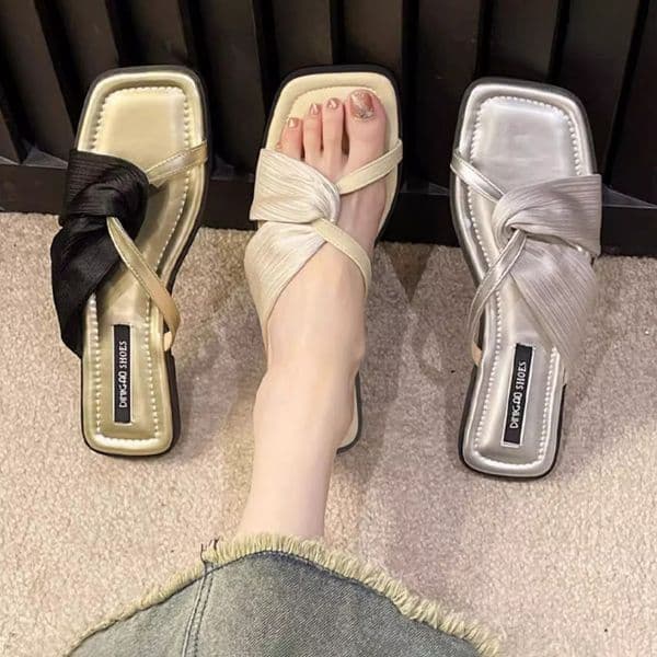 designer sandals casual slides flats slippers womens sliders summer cross-belted open-toe mules sandal daily outdoor beach slide size 35-42