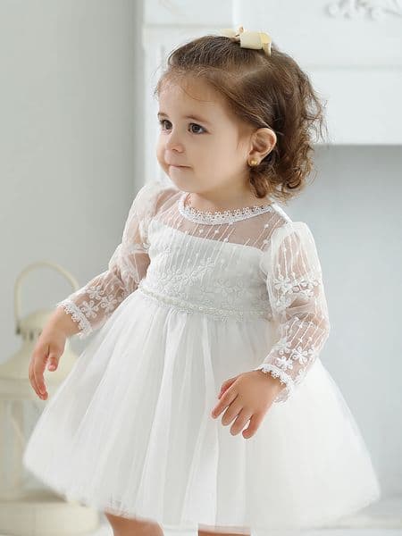 Baby Christening Stuff Dress Girls Party Birthday Wedding Princess White Dresses for Woman 250715