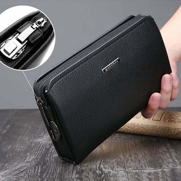 Mens Clutches Pu leather Password lock n mens wallet hand-held bag card bags handbags clutch purse bolsos 250723