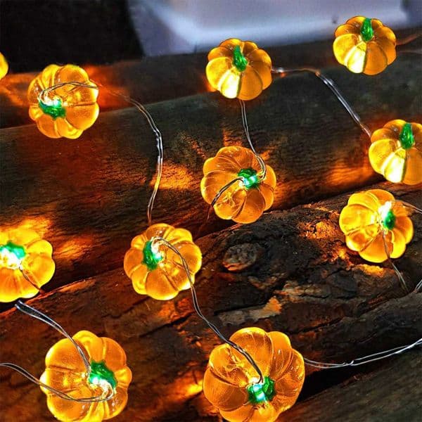 Pumpkin Horror Eyeballs LED String Lights Portable USB 20 40 LEDs Halloween Party Decoration for Home Bar Atmosphere Decor X250724