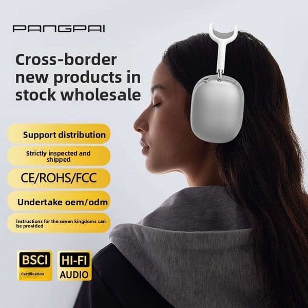 Headphones Vje55 Over-Ear True Wireless Mesh Headband Rotating Button Universal Bluetooth Earphones