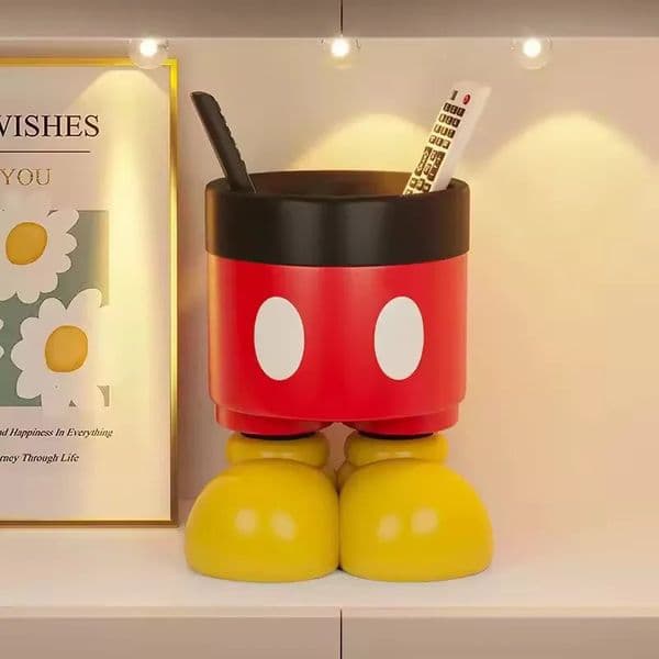 perfume 2026 Cartoon Mouse Figure Desktop Decoration Cute Remote Control Storage Box Resin cologne Statue Crafts Home Luxury Living Room Entrance Ornament 25072