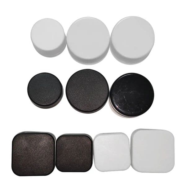 USA Stock 5ml 7ml 9ml Childproof Empty Wholesale Custom Logo 5g 7g 9g Black White Concentrate Wax Glass Jars